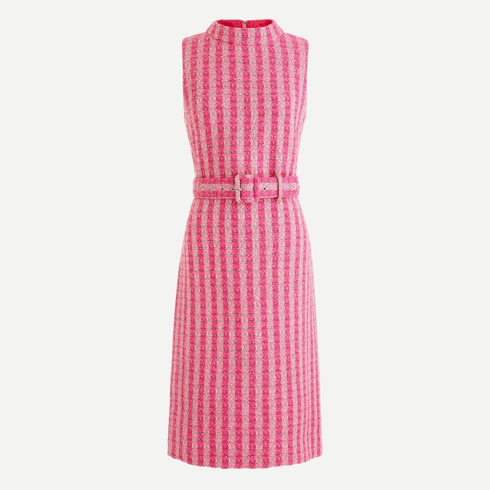J.CREW | Mockneck Sheath Dress - disco tweed